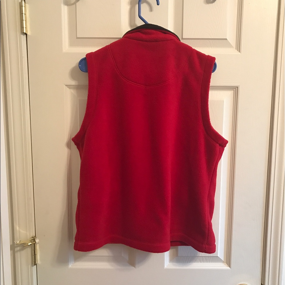 Carolyn Taylor Red Full-Zip Fleece Vest Size L NWOT - Picture 10 of 10